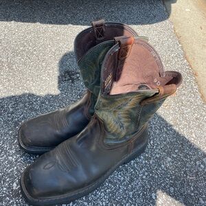 Ariat Sierra Electrical Steel Toe Work Safety Boot Men 9 D Brown Green